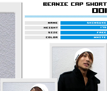 BEANIE CAP SHORT 001