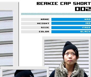BEANIE CAP SHORT 002