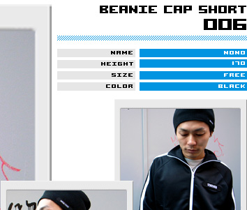 BEANIE CAP SHORT 006