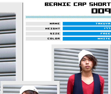 BEANIE CAP SHORT 009